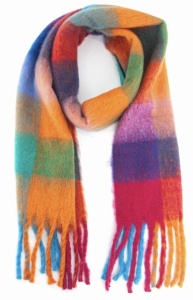 Rainbow Check Scarf